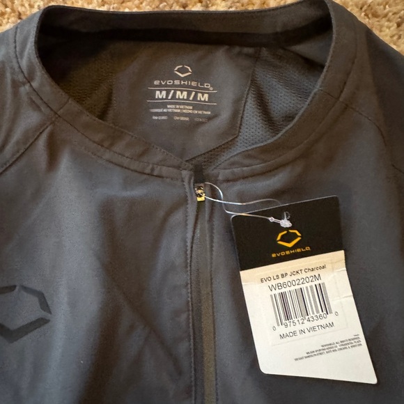 NWT Evo Shield Hoodie lightweight Jacket Mens Size M Grey zip off sleeves - Picture 3 of 4